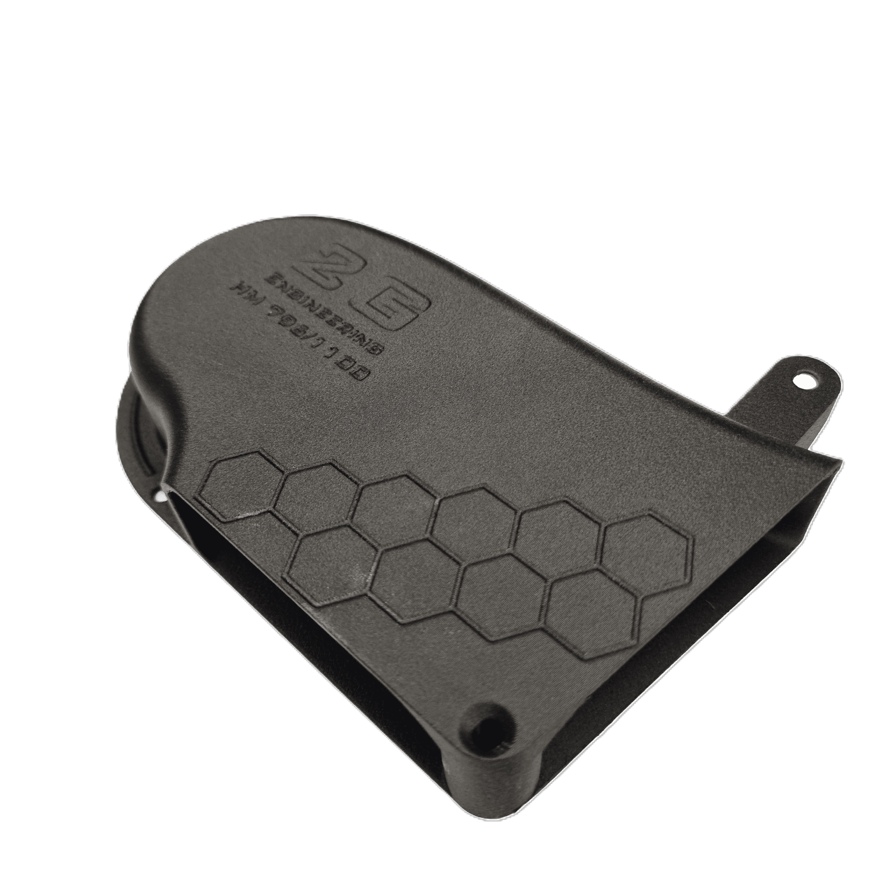 vista laterale kit aspirazione maggiorata ducati in cabon nylon